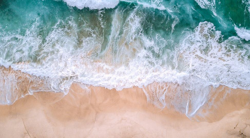 aerial photography of seashore